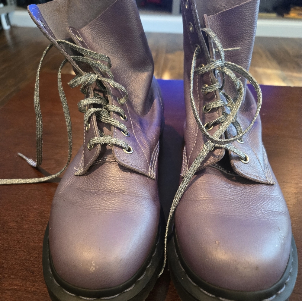 Dr. Martens Purple Ankle Boots